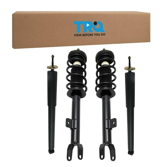 TRQ Front and Rear Complete Strut Assembly & Shock Absorber Kit Complete Strut & Coil Spring Assembly Fits Select 2011-2019 Chrysler 300