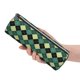 thumbnail image 5 of Disketp Green Squares Estuche Organizador de Lápices de Cuero, Estuche de Oficina con Cremallera para Bolígrafo y Lápiz, 5 of 6