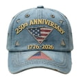 thumbnail image 1 of TIELUTT USA 250th Anniversary Print Baseball Cap Minimalist Letter Sun Hat For, 1 of 4