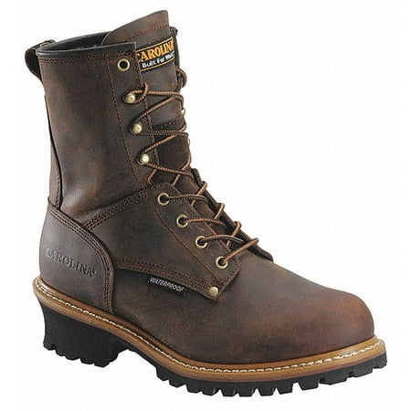 

Carolina Shoe Logger Boot 12 2E Brown Steel PR CA9821