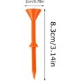 thumbnail image 5 of Golf Tees Mixed Colour Pack Of 50 3.26 Inch Wine Glass Shape Training Tees For Beginners Driving Range Outdoor Mat, 5 of 5