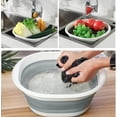 thumbnail image 5 of 2 Collapsible Dish Bowl Collapsible Basin Collapsible Round Silicone Wash Basin Multi-Function for Camping, Caravan, Outdoor Activities, Cooking, Trav, 5 of 5