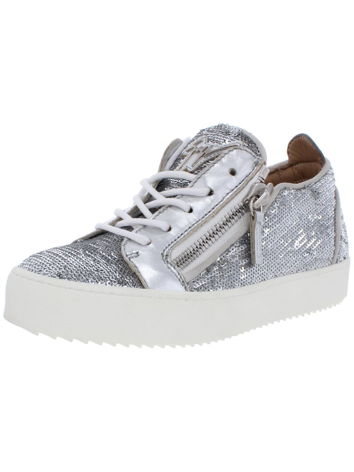 Giuseppe Womens May London SC Donna Lifestyle Fashion Sneakers Silver - Walmart.com