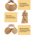 thumbnail image 4 of Dalrosia Sun Visors for Women Wide Brim Straw Hat Women Beach Visor Hats for Women UV Protection Foldable Sun Hat Women Beach Hat, 4 of 8