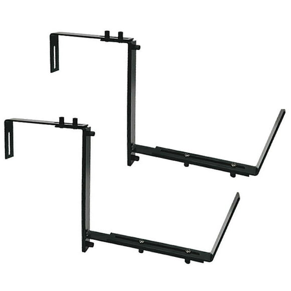 2 Pcs Adjustable Planter Pot Brackets Sturdy Shelf for Window Box Planters for Windowsills Fences Balcony