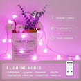 thumbnail image 3 of JMEXSUSS 100 LED Connectable Globe String Lights Indoor Bedroom, 33ft Warm White Christmas String Lights Plug in with Remote, 8 Modes Hanging Fairy Lights Outdoor for Room Classroom Dorm Party Decor, 3 of 10
