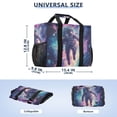 thumbnail image 2 of FORMRS Tote Bag for Women Large Capacity Canvas Travel Foldable Carry On Shopping Handbag, Astronaut Pattern, 2 of 8