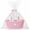 Pink, variant on Woven Easter Basket for Girls & Boys with Bunny Ears - Includes Gift Bags & Ribbons, Cute Easter Decorations 12"X 8" X 5" (Pink)