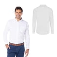 thumbnail image 2 of Camisa Oxford Manga Larga para Caballero, Color Blanco, Talla Doble Extra Grande 75% Algodón y 25% Poliéster. Yazbek C0605, 2 of 3