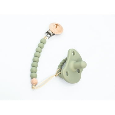 Kolio Chic Pacifiers with Pacifier Clips (Green)