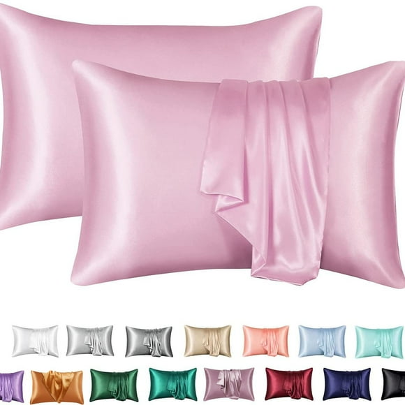Silk Pillowcase 2 Pack, 100% Mulberry Silk Pillowcase For Hair And Skin, Silk Pillowcase