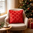 thumbnail image 6 of HJuyYuah 5PC Christmas Pillow Covers, 18x18 in Christmas Tree Decorative Pillow Cases with Zipper, Cozy Decor Covers for Living Room ,Couch, Sofa, Bed (Green-C), 6 of 7