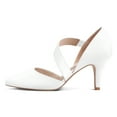 thumbnail image 6 of Pennysue Women's White Strappy Short Heels With Pointed Toes Size 8, 6 of 6