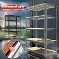 thumbnail image 4 of REIBII 5-Tier Adjustable Garage Storage Shelf Units , 2020LBS ,35.55"Lx16"Wx72"H,Galvanized, 4 of 8