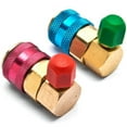 thumbnail image 1 of Biltek R134a A/C Manifold Gauge Conversion Kit High Low Angle Quick Adapter ACME, 1 of 4