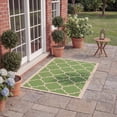 thumbnail image 3 of Safavieh Courtyard Alyssa Geometric Indoor/Outdoor Area Rug, Green/Beige, 2'7" x 5', 3 of 12