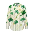 thumbnail image 5 of TaTaai Ladies Fashion St. Patrick's Day Long Sleeve Shirt Printed Round Neck Casual Blouse Lightweight Soft Polyester Top for Daily Party Work Vacation All Seasons Wear Gift, 5 of 5