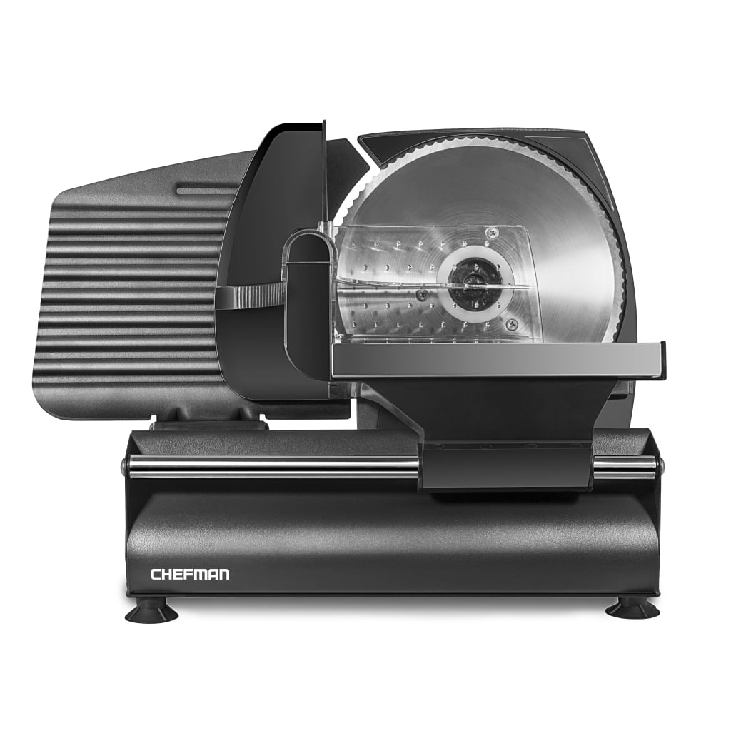 Chefman Electric Deli & Food Slicer w/ Adjustable Stainless Steel Blade - Black