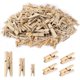 thumbnail image 1 of Mini Pinzas de Madera para Ropa, 200PCS Mini Clips Decorativos, Pequeñas Pinzas de Madera para Boda, Navidad, Día de San Valentín, Manualidades, Clip de Fotos, Decoración del Hogar JM, 1 of 5
