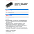 thumbnail image 2 of Interior Door Pull Handle - Compatible with 2005 - 2011 International 4300 2006 2007 2008 2009 2010, 2 of 2