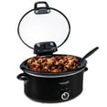 CrockPot 6qt. HingedLid Oval Slow Cooker, Black