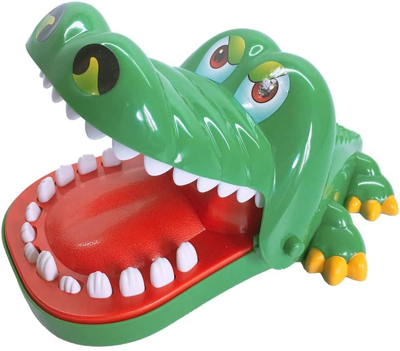 Large Crocodile Mouth Dentist Bite Finger Game Fun Playing Toy Kid Children HP 