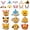 18 Pack 9 Designs, variant on Joyfy 16 Pcs Halloween Pumpkin Decorations Kit for Kids,Foam Pumpkin Face Stickers Halloween Party Supplies Halloween Favors Pumpkin Painting Kit