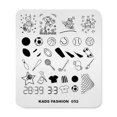 thumbnail image 1 of Rolabling Placa de estampado de uñas Moda Deporte Fútbol Béisbol Hockey Tema Patrón múltiple Sello Imprimir Imagen Plantilla de sello Arte de uñas para diseño de uñas, 1 of 5
