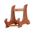 thumbnail image 2 of Flynix Easel Plate Display Stand Photo Holder Stand Versatile Artwork Wood Storage Rack Rosewood, 2 of 9