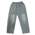 thumbnail image 4 of Dpytoraw Boys' Thin Trendy Loose And Casual Straight Leg Trousers And Jeans Boys Jeans Size 11-12 Years, 4 of 4