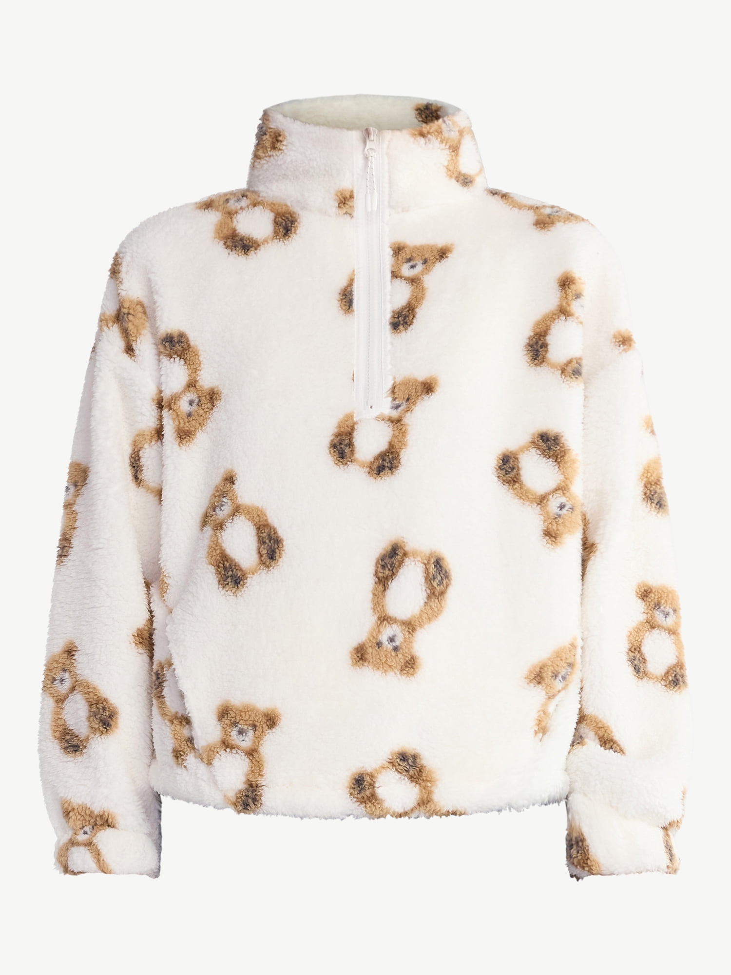 No Boundaries Plush Half-Zip Pullover, Women's and Plus
