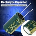 thumbnail image 3 of Kit Surtido De Condensadores Electrolíticos Radiales De Color Verde, 16-450 V, 100 Uf-10000 Uf, Piezas De Circuito Para Bricolaje, Componentes Electrónicos., 3 of 7