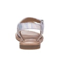 thumbnail image 4 of Laura Ashley  Hook and Loop Closure Toddler Sandals, Silver, 5, 4 of 5