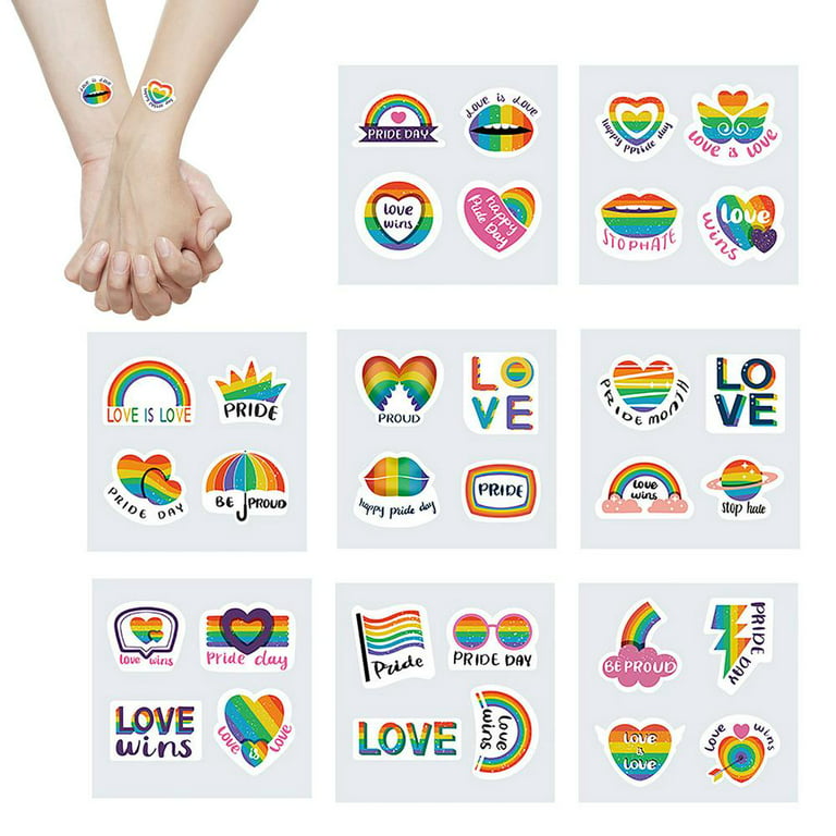 Tohuu 32pcs Gay Pride Stickers Gay Love LGBT Pride Sticker for