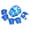 Blue, variant on Outoloxit 7Pcs Kids Protective Gear Set with Helmet, Adjustable Knee Elbow Pads for Cycling Skateboarding Roller Skating, Ages 5-16, Lightweight & Breathable