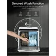 thumbnail image 4 of FOHERE Countertop Dishwasher with 6H Delay Cleaning, Portable Dishwasher w/5L Built-in Water Tank, 6 Programs, 360°Dual Spray, High-Temp, 4 of 10