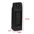 thumbnail image 4 of BLACK+DECKER Oscillating Space Heater, Portable Heater with Remote Control, Ceramic Small Space Heater with Two Heat Settings & LED Display, Small Heater 1500W, 4 of 8