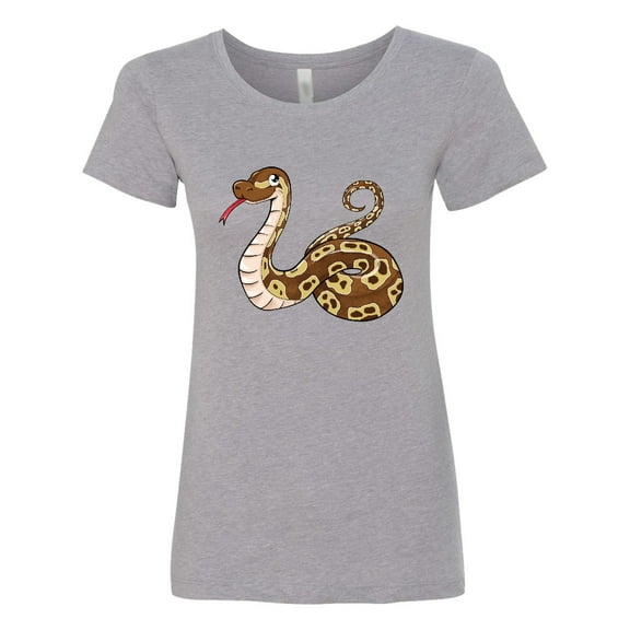 Inktastic Cute and Cuddly Ball Python Snake Women's T-Shirt