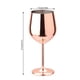 thumbnail image 4 of Naiovety Copa de vino de acero inoxidable, copa de cóctel de champán de una sola capa, utensilios de cocina, doméstico para Bar de boda Type3 NO3, 4 of 6