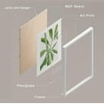 thumbnail image 4 of PixonSign Plant Growth Posters, Framed Green Forest Flower Wall Art, Set of 4 Collage Floral Wall Prints, Nature Wilderness Wall Décor, Botanical Artwork for Bedroom, Office - 12"x16" White, 4 of 5