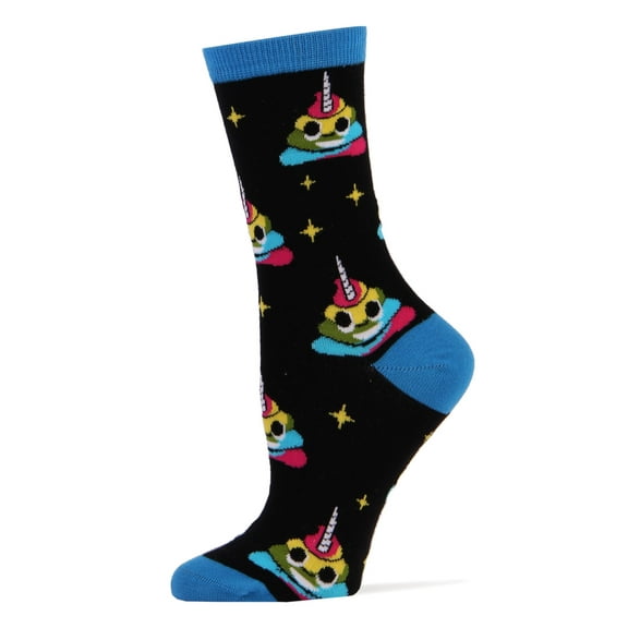Oooh Yeah Women's Funny Novelty Crew Socks, Crazy Silly Socks, Cool Fashion Socks, UnicornPoo