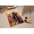 thumbnail image 6 of Area Rug, Home Decor Rugs, Luxury Rugs, Yellow Rug, Salon Rug, Elephant Painting Rug, Elephant Lover Gift Rug, Animal Rugs, Runner Rug, 1.7'x2.3' - 50x70 cm, 6 of 8