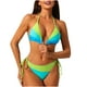 thumbnail image 2 of Traje de baño para mujer, bikini de tirantes sin espalda de color liso para mujer, trajes de baño para mujer, conjuntos de bikini para mujer, trajes de baño de bikini para mujer, 2 of 5