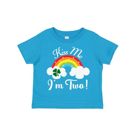 

Inktastic 2nd Birthday Kiss Me I m Two Boys or Girls Toddler T-Shirt