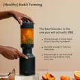 thumbnail image 4 of The Beast Mini® Blender | Personal Countertop Blender for Smoothies, Shakes, Food Prep, Frozen Fruits & Veggies, Sauces & Dips | Portable Bottle, Straw Cap and Straws | 600W Motor (Carbon Black), 4 of 8