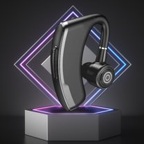 Open Ear Headphones, 35 Hours Playtime True Wireless Open Ear Earbuds with Ear Hooks, Air Conduction Headphones, Bluetooth 5.3,Clear Calls, IPX6 Waterproof Wireless Earphones - Black