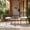 Black, variant on TUAREX 3 Piece Wicker Patio Bistro Set, Rattan Chairs with Tempered Glass Top Table, Indoor Outdoor Conversation Furniture for Porch, Backyard, Balcony & Apartment, Brown