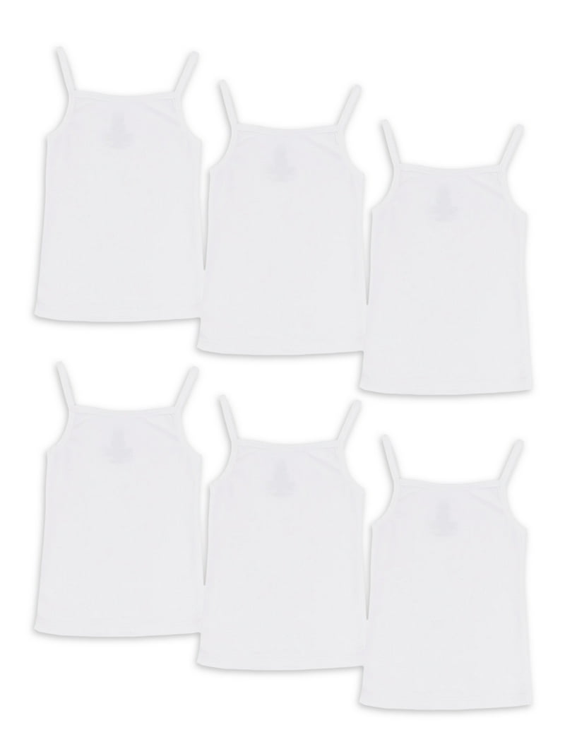 Wonder Nation Toddler Girl's Cami Tank Top 6-Pack Sizes 2T to 5T