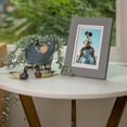 thumbnail image 5 of Gallery Solutions 5"x7" Wall Frame, Double White Mat Mount Display for 4"x6" - Flat Grey, 5 of 12