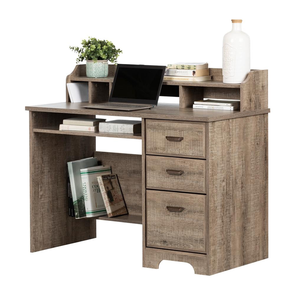 South Shore Versa, Traditional Desk, Medium Desk Brown